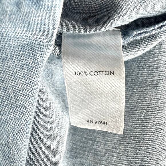 NWT J. Jill Clarity Wash Knot Button Denim Top XS - Picture 8 of 8